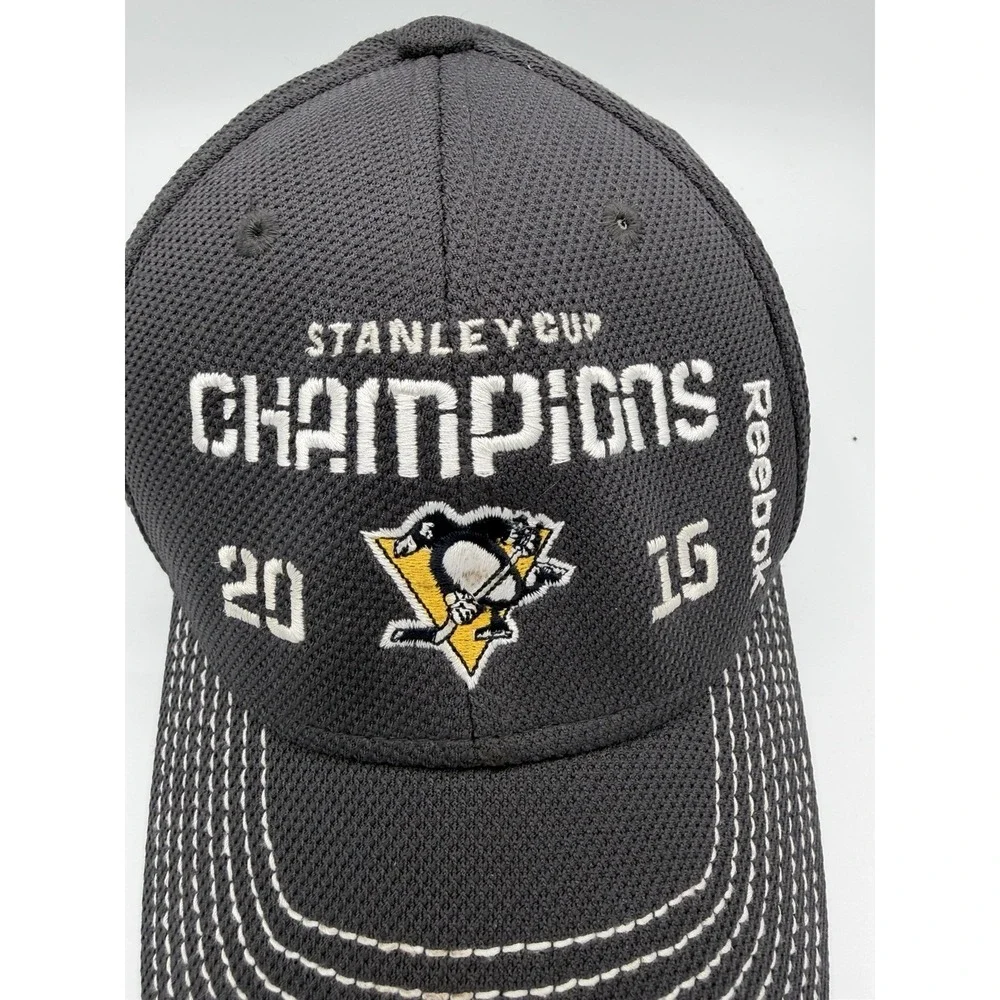 NHL 2015 Stanley Cup Champs Pittsburgh Penguins Snapback Cap Hat Reebok